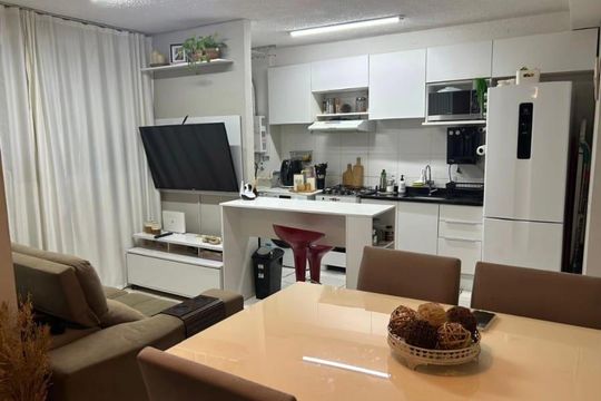 Sala de apartamento à venda com 2 quartos, 44m² em Curicica, Rio de Janeiro
