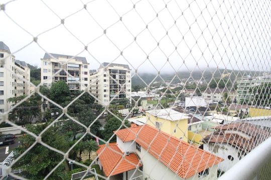 Sala - Vista de apartamento para alugar com 3 quartos, 86m² em Freguesia (jacarepaguá), Rio de Janeiro