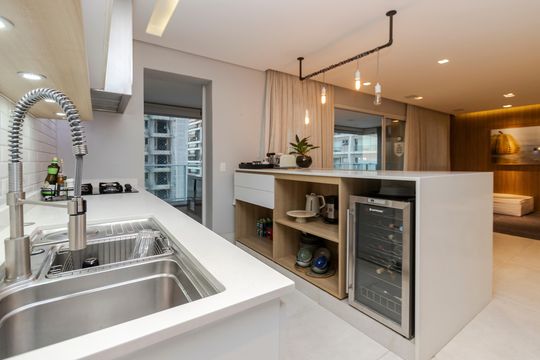 Cozinha de apartamento à venda com 3 quartos, 134m² em Cidade Monções, São Paulo