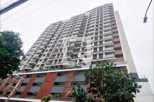 Fachada do Prédio de apartamento para alugar com 1 quarto, 40m² em Vila Clementino, São Paulo