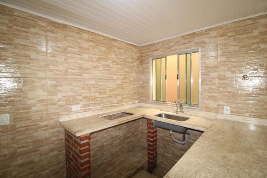 Sala / Cozinha de casa para alugar com 2 quartos, 45m² em Vila Barbosa, São Paulo