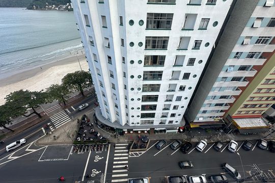 Vista da Sala de apartamento para alugar com 1 quarto, 78m² em Centro, São Vicente