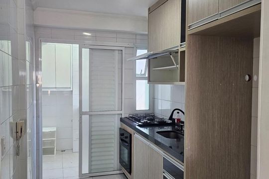 Cozinha de apartamento à venda com 3 quartos, 82m² em Baeta Neves, São Bernardo do Campo