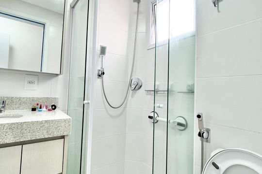 Banheiro da Suíte de apartamento à venda com 2 quartos, 45m² em Jardim São Paulo, São Paulo