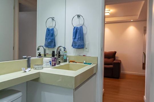 Banheiro de apartamento para alugar com 2 quartos, 52m² em Jd N Sra de Fatima, São Bernardo do Campo