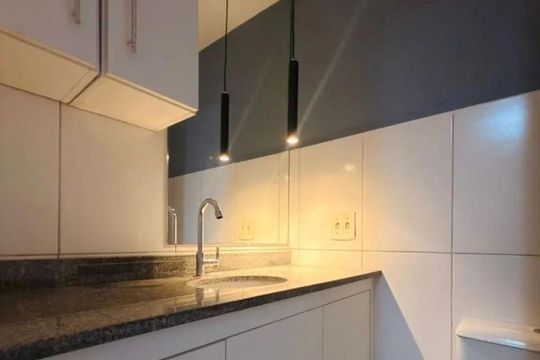 Cozinha de apartamento para alugar com 2 quartos, 62m² em Morumbi, Paulínia