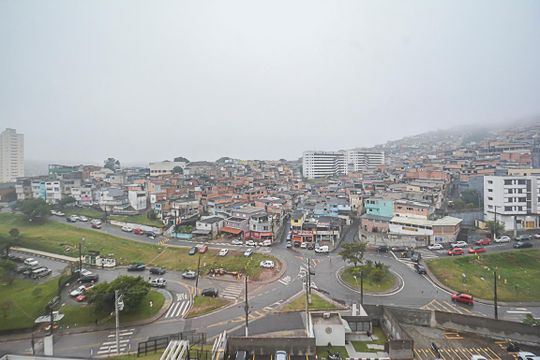 Vista da Sala de apartamento à venda com 2 quartos, 43m² em Jardim Silvina, São Bernardo do Campo