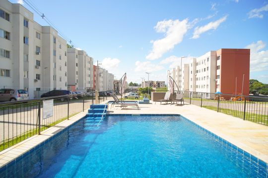 Área comum - Piscina de apartamento para alugar com 2 quartos, 44m² em Feitoria, São Leopoldo