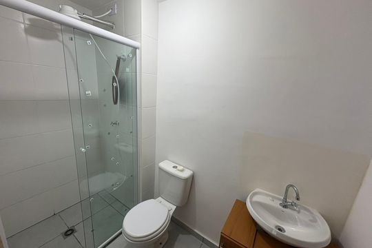 Banheiro de apartamento para alugar com 1 quarto, 26m² em Jabaquara, São Paulo
