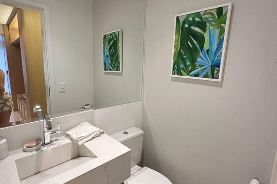 Banheiro de apartamento à venda com 2 quartos, 72m² em Vila Mascote, São Paulo