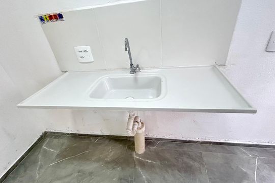 Cozinha de apartamento para alugar com 1 quarto, 44m² em Vila Nova Bonsucesso, Guarulhos