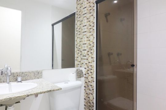 Banheiro Social de apartamento para alugar com 2 quartos, 70m² em Vila Lusitania, São Bernardo do Campo