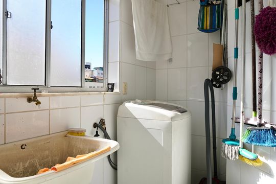 Cozinha e Área de Serviço de apartamento à venda com 3 quartos, 86m² em Sagrada Família, Belo Horizonte
