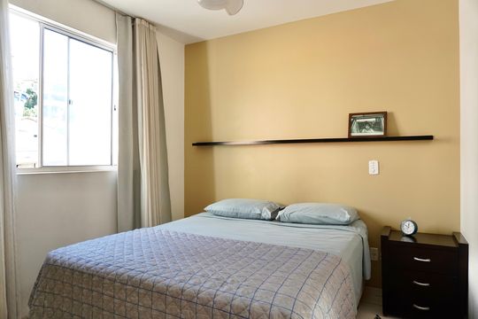 Suíte de apartamento à venda com 3 quartos, 86m² em Sagrada Família, Belo Horizonte