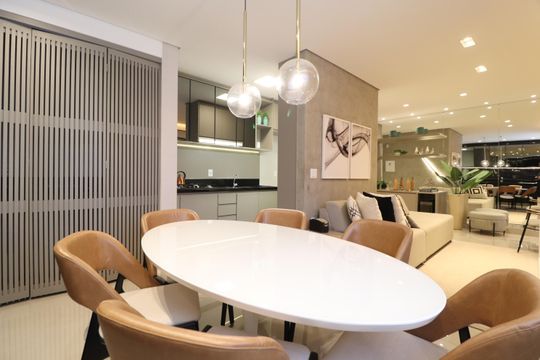 Sala de Jantar de apartamento para alugar com 2 quartos, 72m² em Cazeca, Uberlândia
