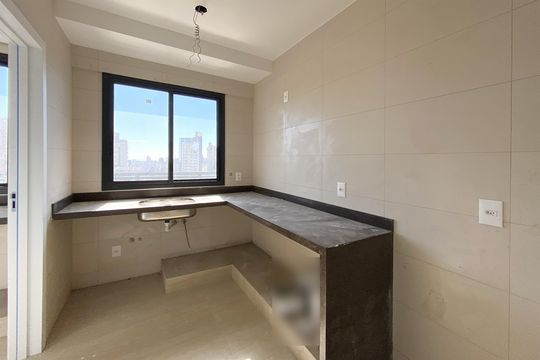 Cozinha de apartamento à venda com 3 quartos, 91m² em Sion, Belo Horizonte
