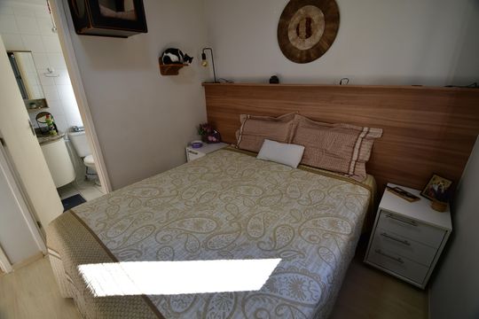 Quarto 3 - Suíte de apartamento à venda com 3 quartos, 70m² em Vila Nova Teixeira, Campinas