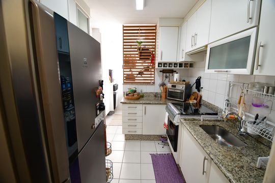 Cozinha de apartamento à venda com 3 quartos, 70m² em Vila Nova Teixeira, Campinas