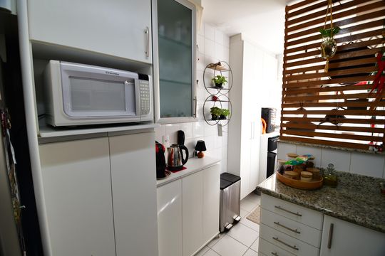 Cozinha de apartamento à venda com 3 quartos, 70m² em Vila Nova Teixeira, Campinas