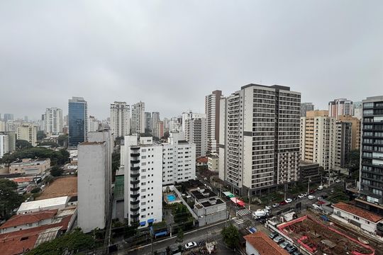 Vista de apartamento à venda com 3 quartos, 92m² em Vila Olímpia, São Paulo