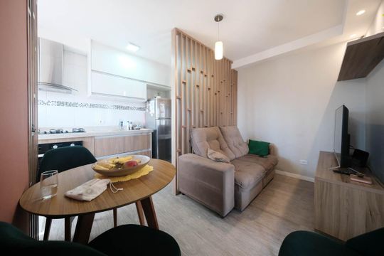 Sala/Cozinha de apartamento à venda com 2 quartos, 40m² em Vila Nhocuné, São Paulo