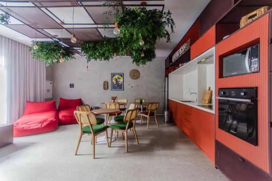 Área comum de kitnet/studio para alugar com 1 quarto, 23m² em Vila Mariana, São Paulo