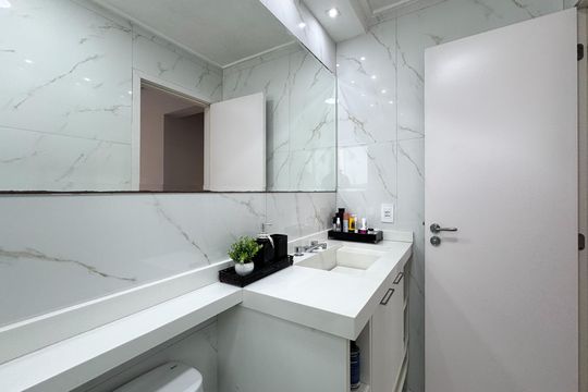 Banheiro - Suíte de apartamento à venda com 2 quartos, 70m² em Independência, São Bernardo do Campo