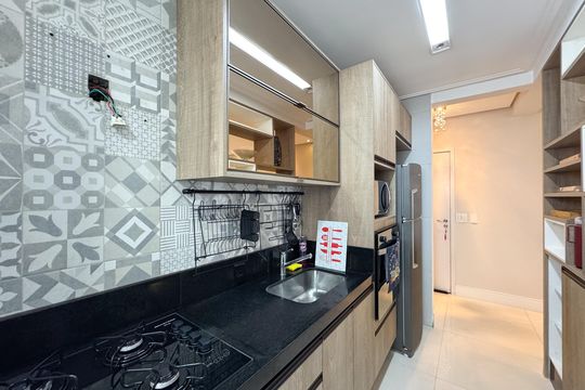 Cozinha  de apartamento à venda com 2 quartos, 70m² em Independência, São Bernardo do Campo