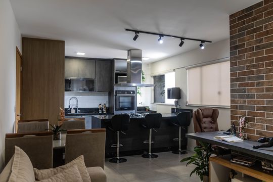 Sala de apartamento à venda com 2 quartos, 55m² em Estrela do Oriente, Belo Horizonte