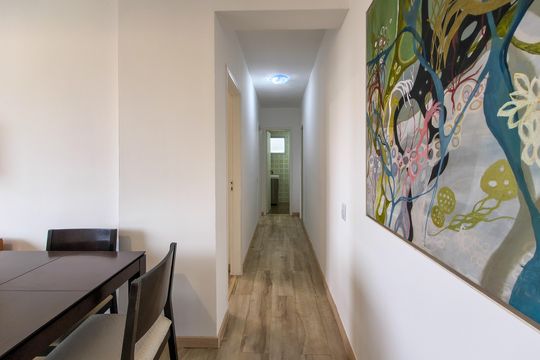 Corredor de apartamento para alugar com 2 quartos, 70m² em Solemar, Praia Grande