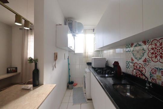 Cozinha de apartamento para alugar com 2 quartos, 47m² em Nova Aliança, Ribeirão Preto