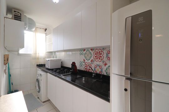 Cozinha de apartamento para alugar com 2 quartos, 47m² em Nova Aliança, Ribeirão Preto