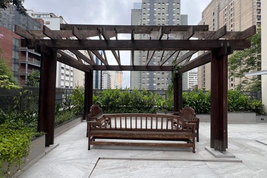 Área comum de apartamento à venda com 1 quarto, 37m² em Jardim Paulista, São Paulo