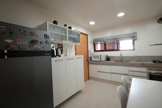 Cozinha de apartamento à venda com 3 quartos, 110m² em Jardim, Santo André