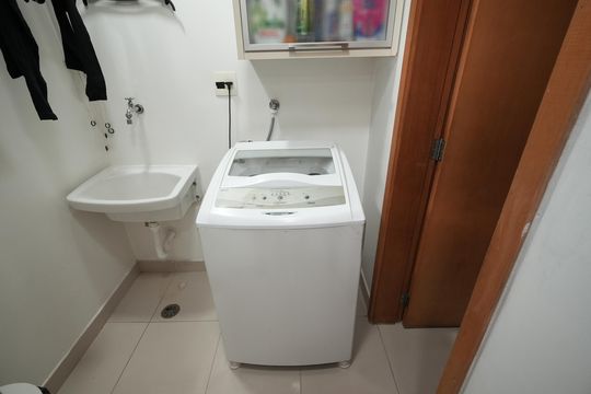Área de Serviço de apartamento à venda com 3 quartos, 110m² em Jardim, Santo André