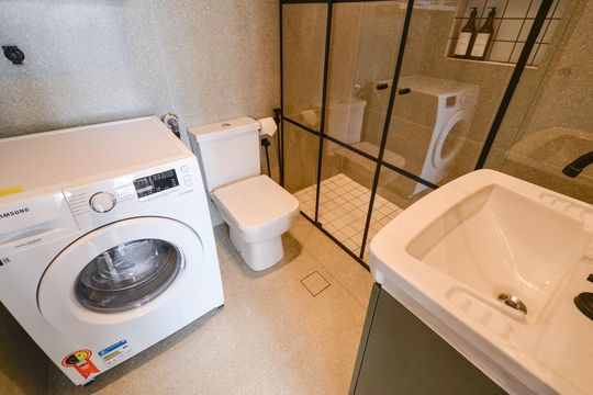 Banheiro  de apartamento para alugar com 1 quarto, 30m² em Santo Agostinho, Belo Horizonte