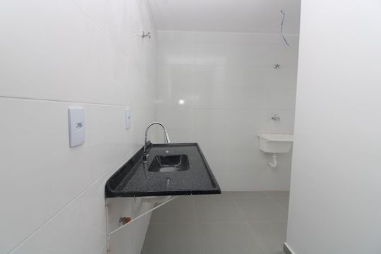 Cozinha de apartamento à venda com 2 quartos, 35m² em Jardim Nordeste, São Paulo