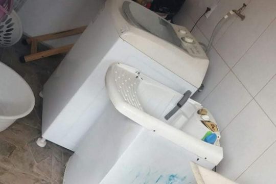Área de serviço de apartamento para alugar com 3 quartos, 70m² em Jardim Maria Inês, Aparecida de Goiânia