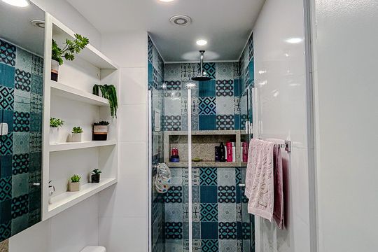 Banheiro de apartamento para alugar com 1 quarto, 50m² em Vila Gomes Cardim, São Paulo
