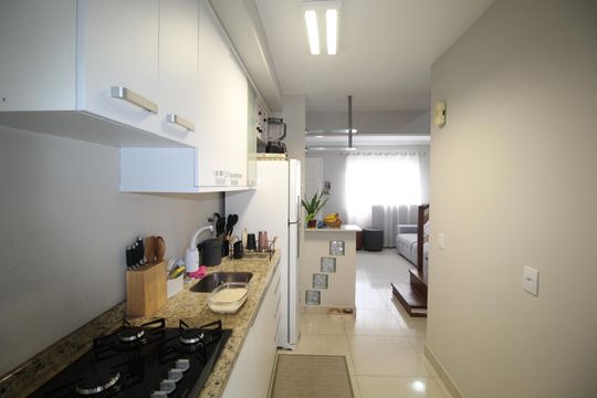 Cozinha de casa de condomínio à venda com 2 quartos, 102m² em Humaitá, Porto Alegre