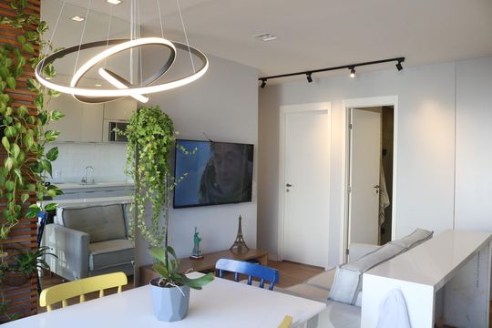 Sala de apartamento à venda com 2 quartos, 54m² em Barra Funda, São Paulo