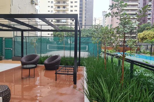 Área externa de apartamento à venda com 2 quartos, 110m² em Cambuí, Campinas