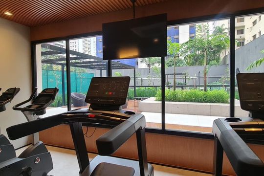 Área externa de apartamento à venda com 2 quartos, 110m² em Cambuí, Campinas