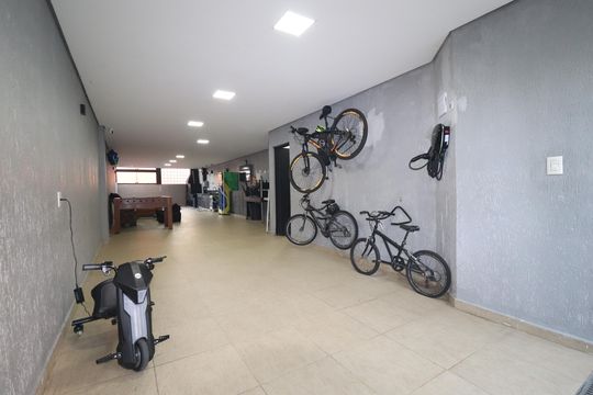 Garagem de casa de condomínio à venda com 3 quartos, 250m² em Parque Sao Vicente, Santo André