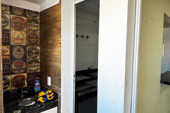 Sala - Sala de Jantar Varanda de apartamento à venda com 2 quartos, 61m² em Casa Branca, Santo André