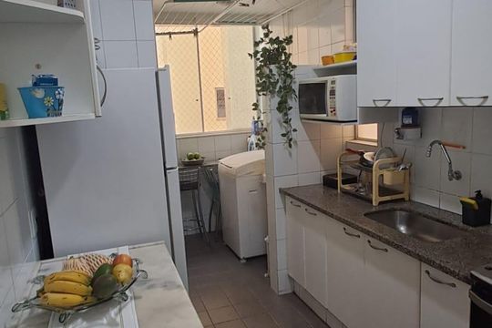 Cozinha e Área de Serviço de apartamento para alugar com 3 quartos, 80m² em Sagrada Família, Belo Horizonte