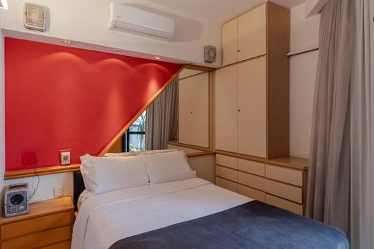 Quarto de apartamento para alugar com 1 quarto, 42m² em Itaim Bibi, São Paulo