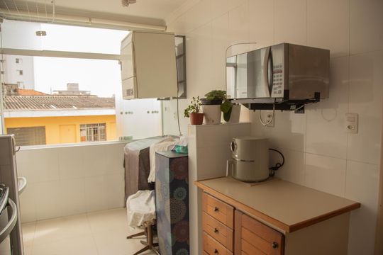 Cozinha de apartamento à venda com 2 quartos, 98m² em Campo Belo, São Paulo
