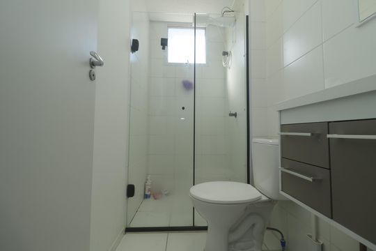 Banheiro Social de apartamento à venda com 2 quartos, 50m² em Parque da Mooca, São Paulo