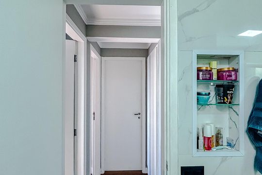 Banheiro de apartamento à venda com 3 quartos, 106m² em Chácara Califórnia, São Paulo